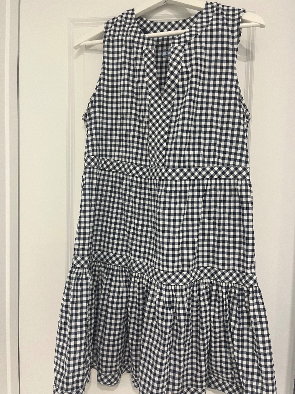 Blue and white checked Vineyard Vines dress